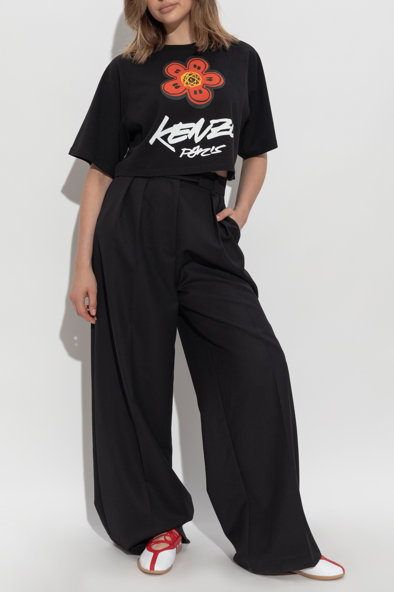 Kenzo T-shirt with printed logo | Women's Clothing | Vitkac